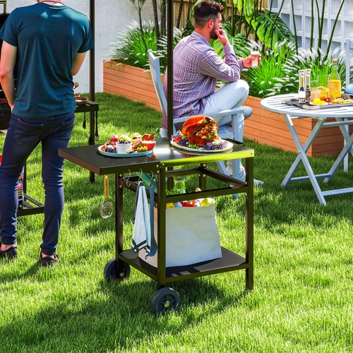 Bbq trolley with foldable - trolley,