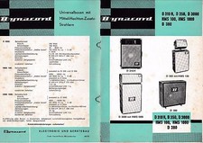 Manuale di istruzioni Dynacord D 310 H,D 350,D 380,D 3000,HMS 100,HMS 1000 