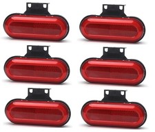 6 X Omologato Posteriore Rosso Neon 12-24V LED Indicatore Luci per Trattori Vans