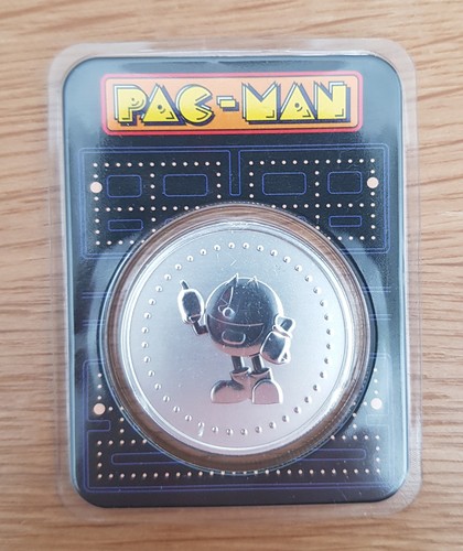 Argento pac man tondo - oz,