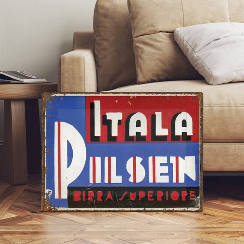 Insegna padrino birra stile - insegna,