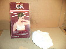 REGGISENO PLAYTEX CRISS CROSS PREFORMATO 36A BIANCO 920 VINTAGE ANNI 70/80 NUOVO