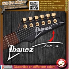sticker autocollant  ibanez Jem Jr. GUITAR HEADSTOCK rock decal restauration