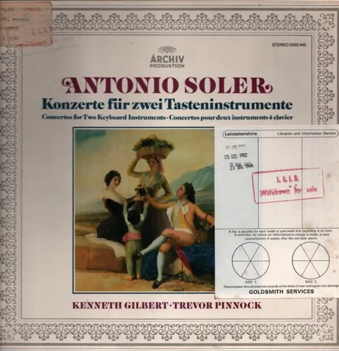 Antonio soler konzert per - lp,