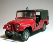 JEEP WILLYS 1/43 modello vintage del 1976 Mattel Mebetoys VIGILI DEL FUOCO Fire
