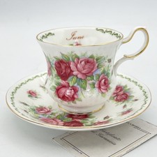 Tazza da the per tè in porcellana Queen's con mese tazzina inglese GIUGNO 900