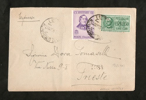 Regno italia 1943 - d'italia, lettera