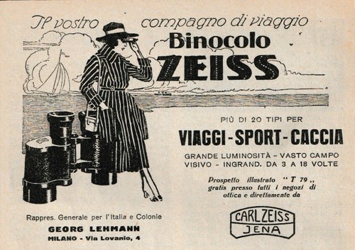 Pubblicita 1922 binocolo - 1922,