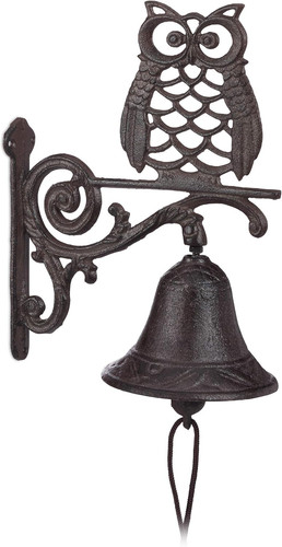 Campanella per porta - porta, gufo