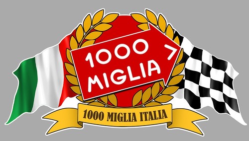 Sticker 1000 mille - sticker, miglia