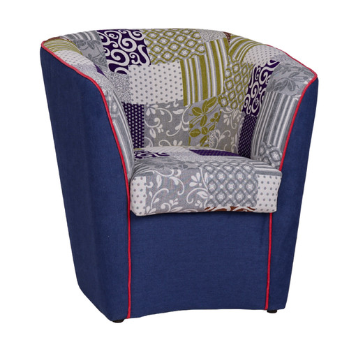Poltrona tessuto patchwork - poltrona,