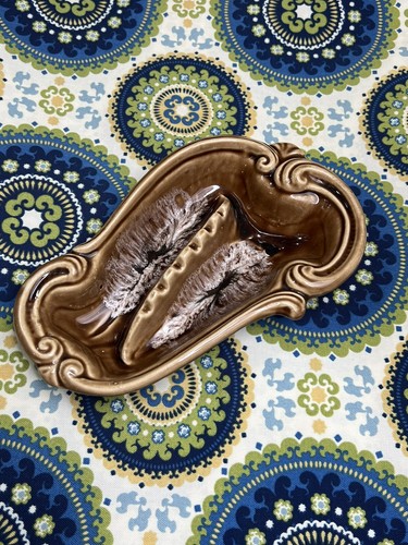 Posacenere marrone vintage