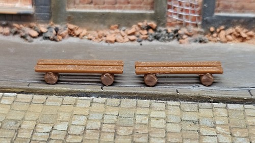 Pezzo panca o - h0, (1:87)