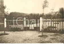 1935 ca PADOVA Cancello ferro battuto all'ingresso di giardino *Vera fotografia
