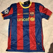 Maglia Barcelona 10 Messi Final London 2011 Champions League Retrò Vintage Nuova