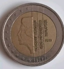 MONETA 2 EURO DA COLLEZIONE 2000 OLANDESE BEATRIX KONINGIN DER NEDERLANDEN