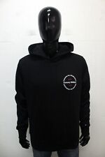 Tommy Hilfiger Felpa Nuova Uomo Taglia 2XL Maglietta Nera Sweatshirt Invernale