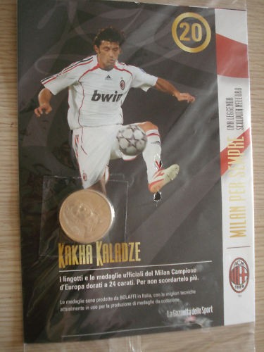 Medaglia oro 24k milan - ,