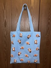 Topbag blu tote bag cerniera