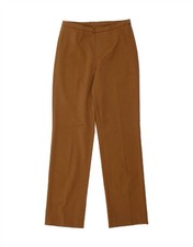CONTE OF FLORENCE Pantalone donna dritto casual W28 L31 marrone poliestere BT95