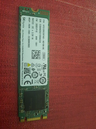 Ssd nvme ngff 128g - 128g, per