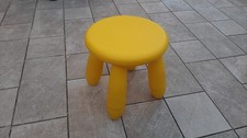 Sgabello da gioco per Bambini giallo in plastica rigida leggera