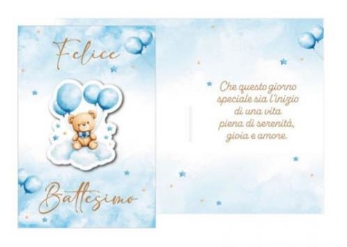 Biglietto auguri battesimo - d'auguri,