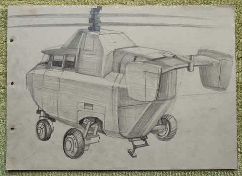 Vintage soviet concept vehicle - vintage,