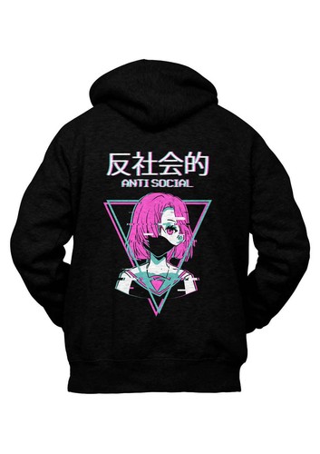 Felpa con cappuccio anime nerd - anime,