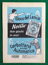 B50 Pubblicità Advertising Clipping 19x13 cm (1967) GIOCO LANCIO CERBOTTANA