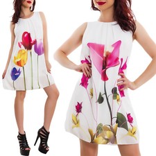 Vestito donna chiffon velato