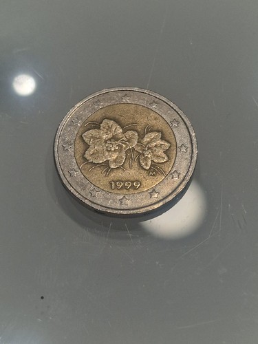 Moneta euro rara - da, della