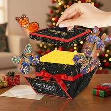 Scatola Regalo con Farfalle