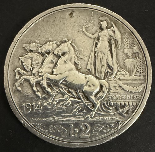 Italia lire 1914 - 2, vittorio