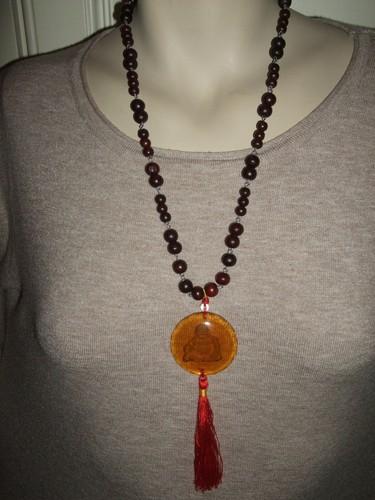 Collana necklace mala buddista - necklace,