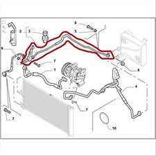 51715748 TUBO AC ARIA CONDIZIONATA FIAT IDEA PUNTO 2 (188) LANCIA MUSA 1.3 MJT
