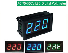 VOLTMETRO DIGITALE DA PANNELLO UNIVERSALE 0,36" 70-500V LED