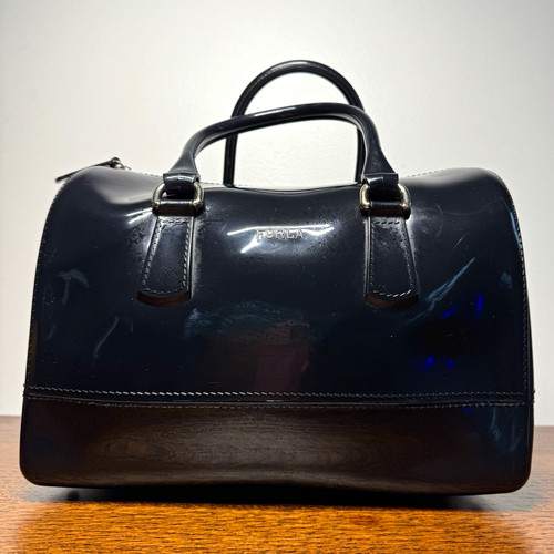 Furla candy satchel bag black - candy,