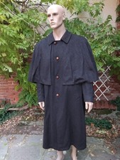 CAPPOTTO LUNGO LANA GRIGIA LODEN CON PELLEGRINA STACCABILE ORIGINALE STEINBOCK