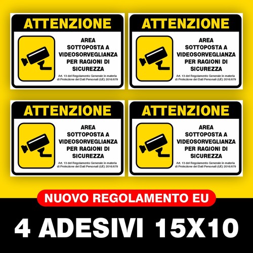 Adesivi cartelli area - adesivi,