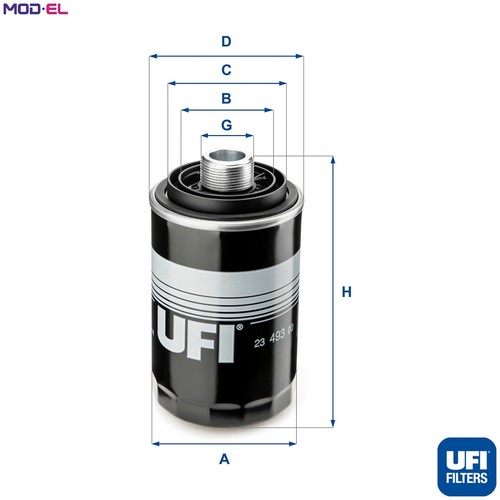 Filtro olio 493 per vw - filtro,