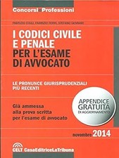 I codici civile e penale per l'esame di avvocato [Paperback] Colli - F