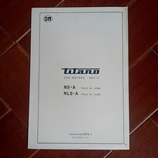 AUTOCARRO OM TITANO NS-A NLS-A DESCRIZIONE TECNICA UFFICIALE 1967 OLDTIMER 