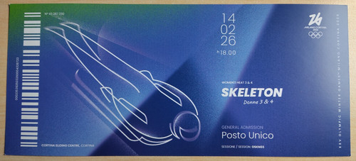 Biglietto ricordo olimpiadi - biglietto,