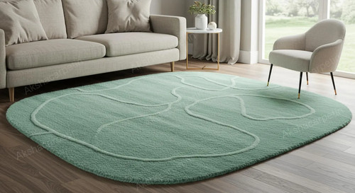 Tappeto lana trapuntato - trapuntato, a