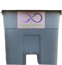 Lombricompostiera 80lt con raccolta the nero