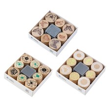 Set di timbri in legno Timbri