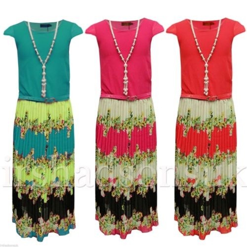 Bambine chiffon maxi vestito - bambine,
