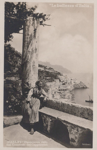 Cartolina amalfi campania - cartolina,