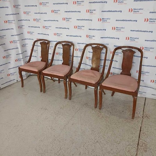 Set sedie impero legno - 4,